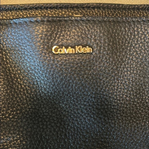 Calvin Klein Black Tote with Gold Chain Detail - Picture 2 of 8